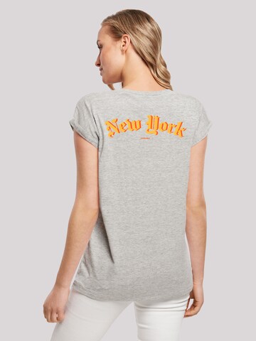 T-shirt 'New York Orange' F4NT4STIC en gris : devant