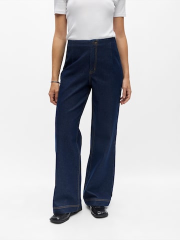 OBJECT - Pierna ancha Pantalón vaquero plisado 'OBJDAILI' en azul: frente