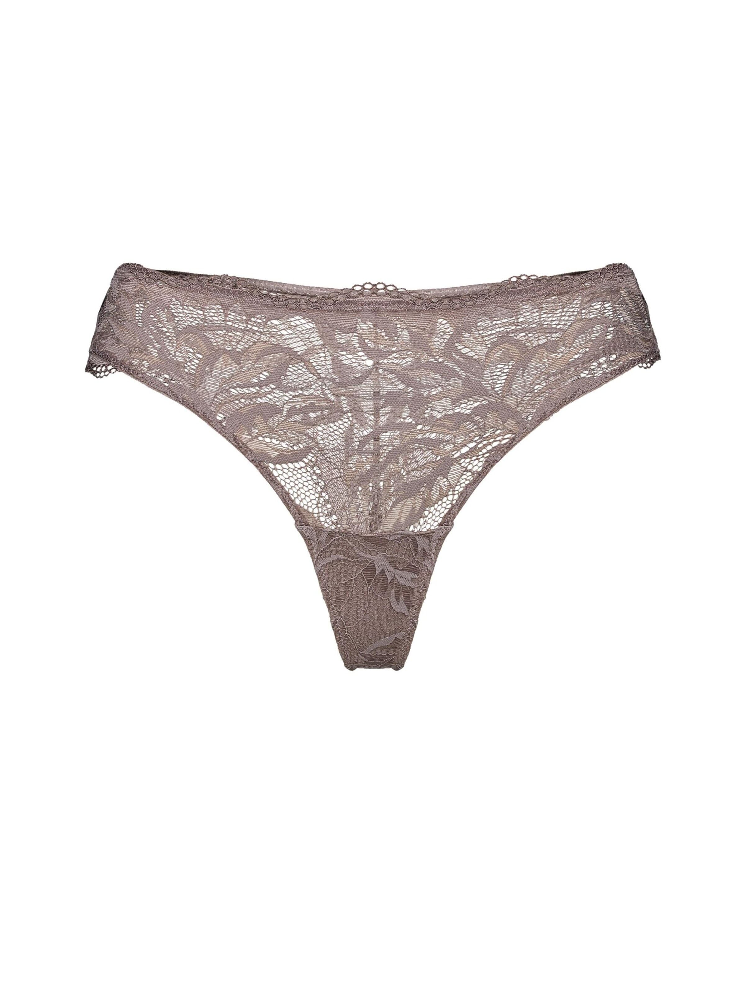 ESOTIQ Thong 'Vivian' in Brown: front