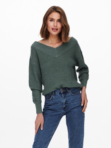 ONLY Sweater 'Melton' in Green: front