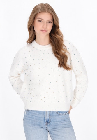Pull-over MYMO en blanc : devant