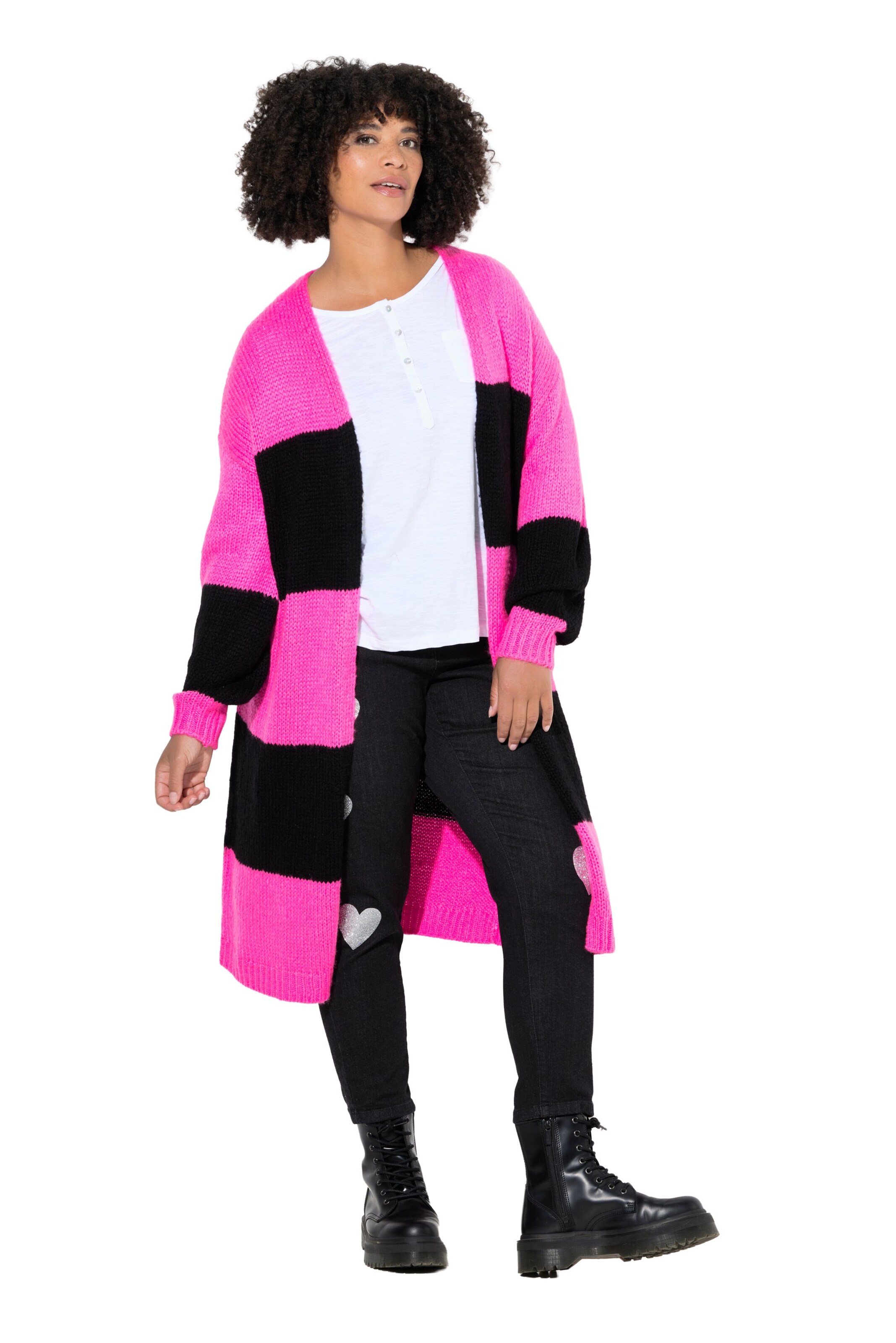 Angel of Style Knit cardigan in Purple: front