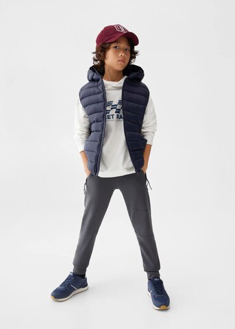 MANGO KIDS Tapered Pants 'napoles' in Grey