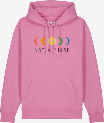 Sweat-shirt 'Not a Phase' Watapparel en rose : devant