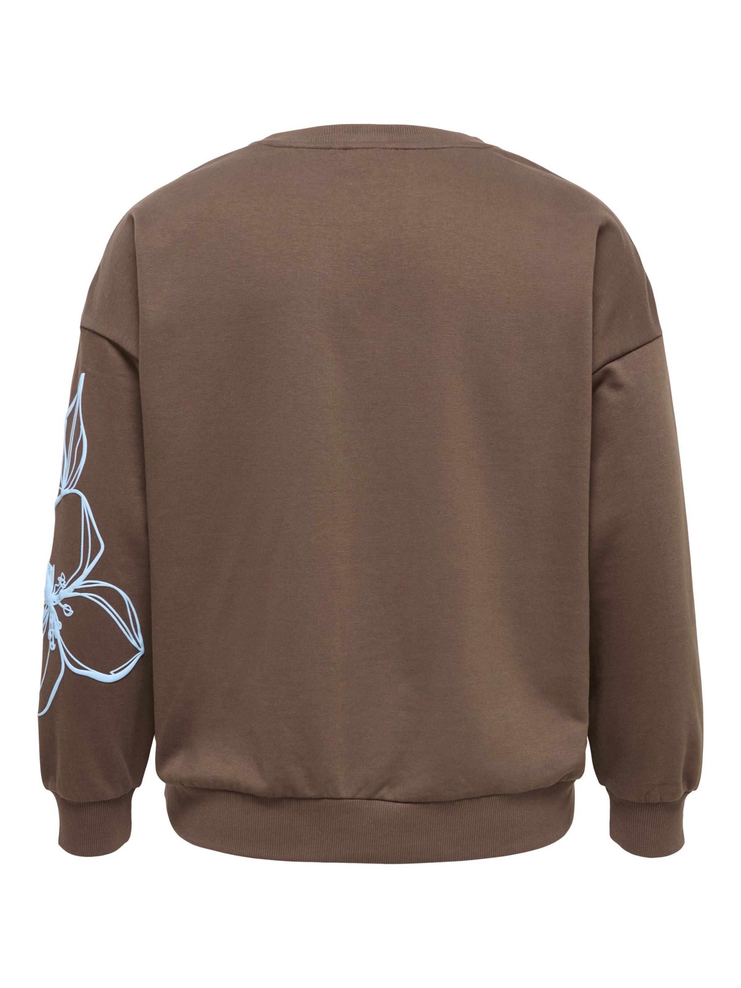 ONLY Carmakoma - Sudadera 'CAROdessa' en marrón
