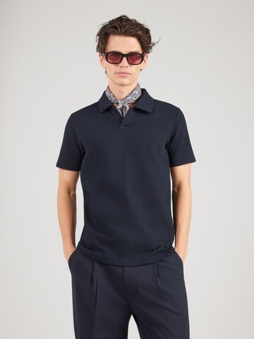 T-Shirt Lindbergh en bleu : devant