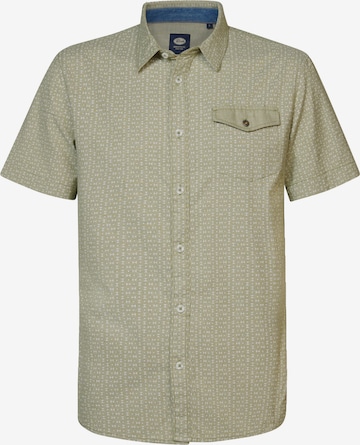 Petrol Industries Regular fit Button Up Shirt 'Sunrider' in Green: front