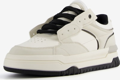 Bershka Sneakers low i lysegrå / hvit, Produktvisning