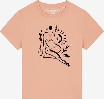 T-shirt 'Self Love' Watapparel en orange : devant
