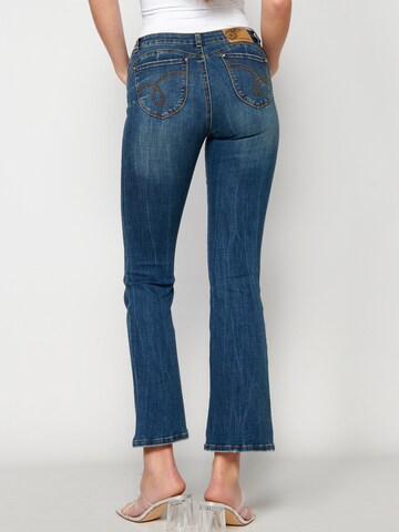 KOROSHI Flared Jeans in Blau