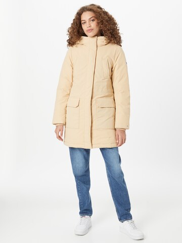 Parka d’hiver Tommy Jeans en beige : devant