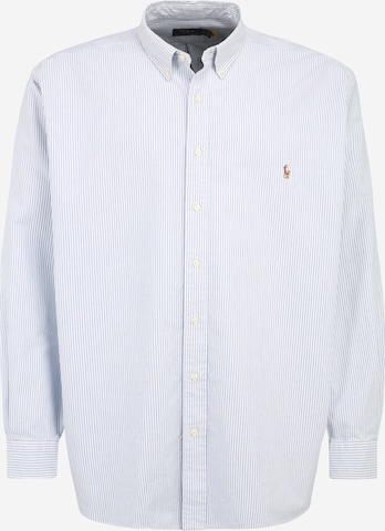 Polo Ralph Lauren Big & Tall Regular fit Overhemd in Blauw: voorkant