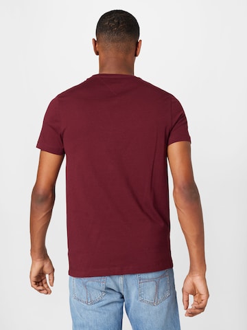 TOMMY HILFIGER T-Shirt 'BOX OUTLINE' in Rot