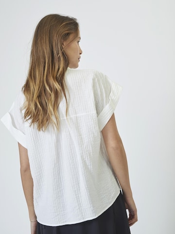 Chemisier 'AlisaCC' co'couture en blanc