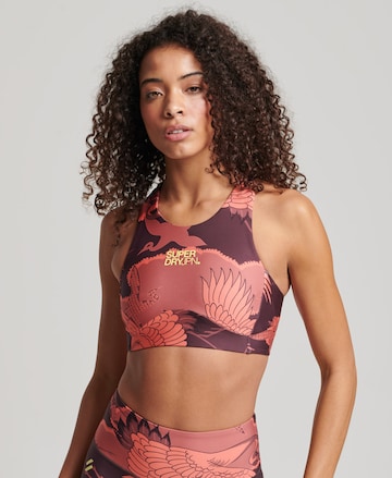 Bustier Soutien-gorge de sport Superdry en orange : devant