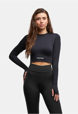 T-shirt Pegador en noir : devant