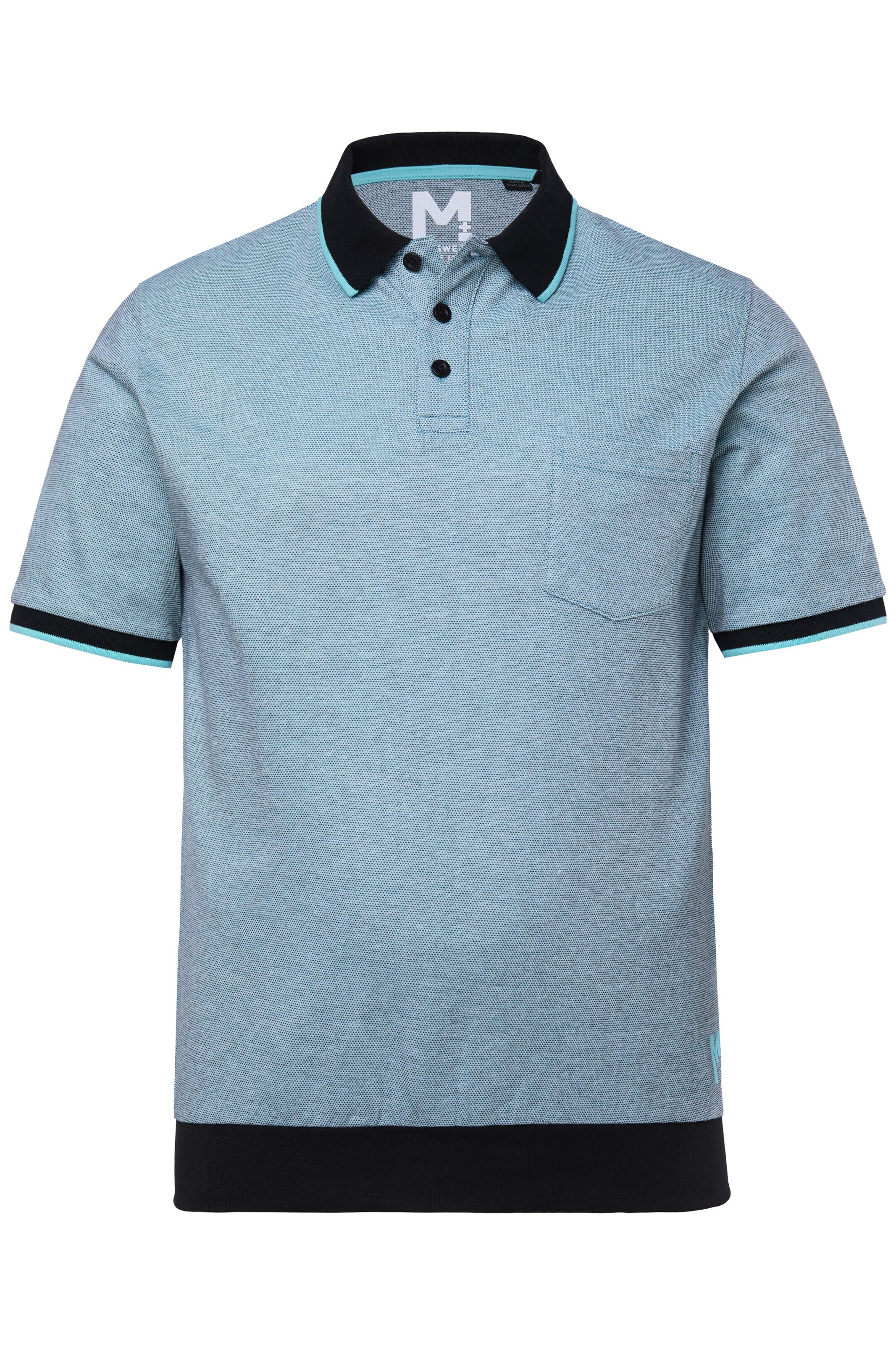Men Plus Shirt in Blue: front
