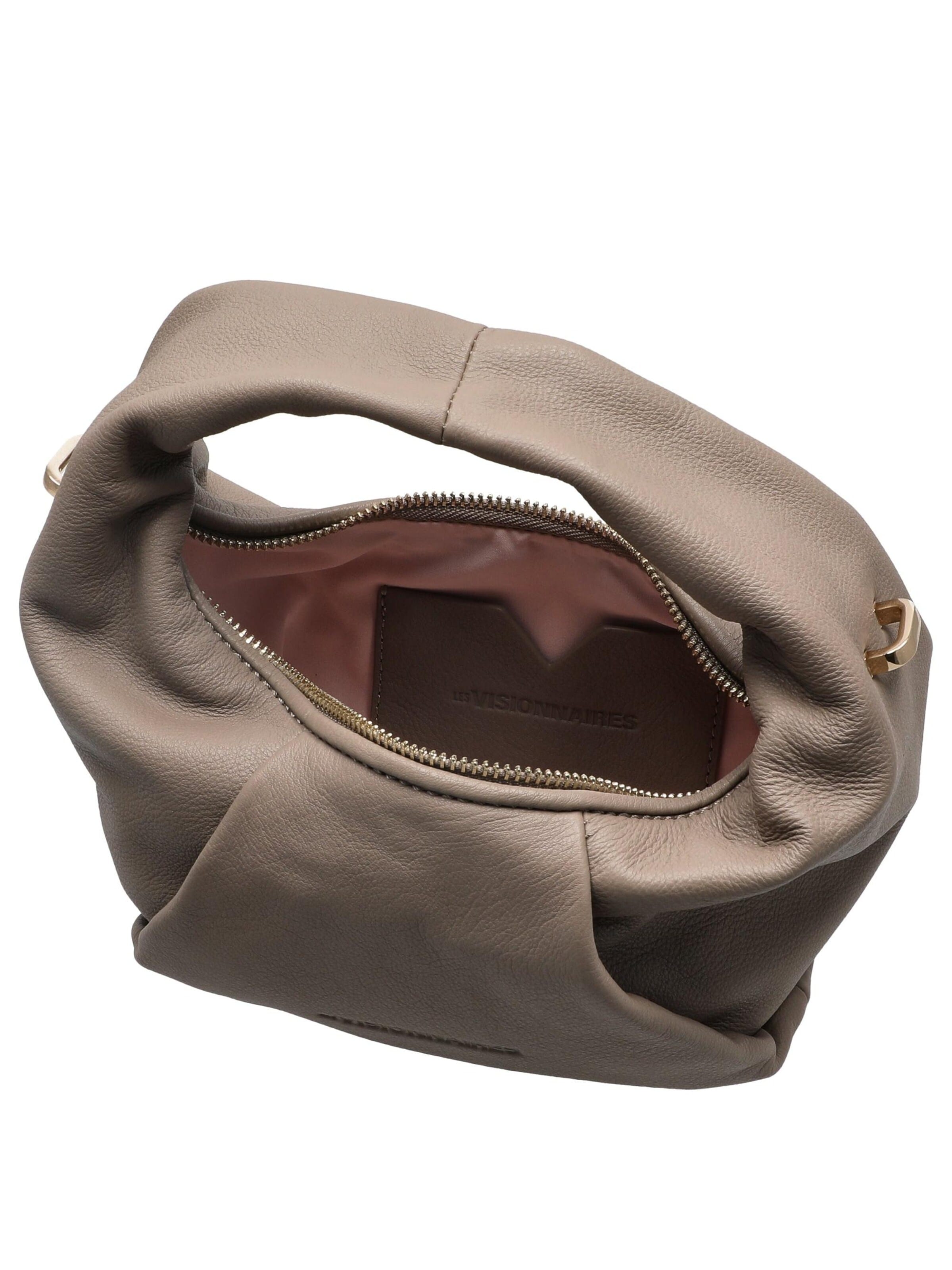 Les Visionnaires Umhängetasche 'Greta Mini Essential Soft Grainy'‌‌‌ in Grau