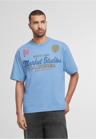 MARKET Shirt 'Pure Gold' in Blauw: voorkant