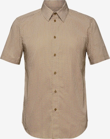 ESPRIT Regular fit Overhemd in Bruin: voorkant