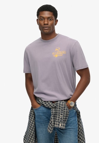 T-Shirt Superdry en violet : devant