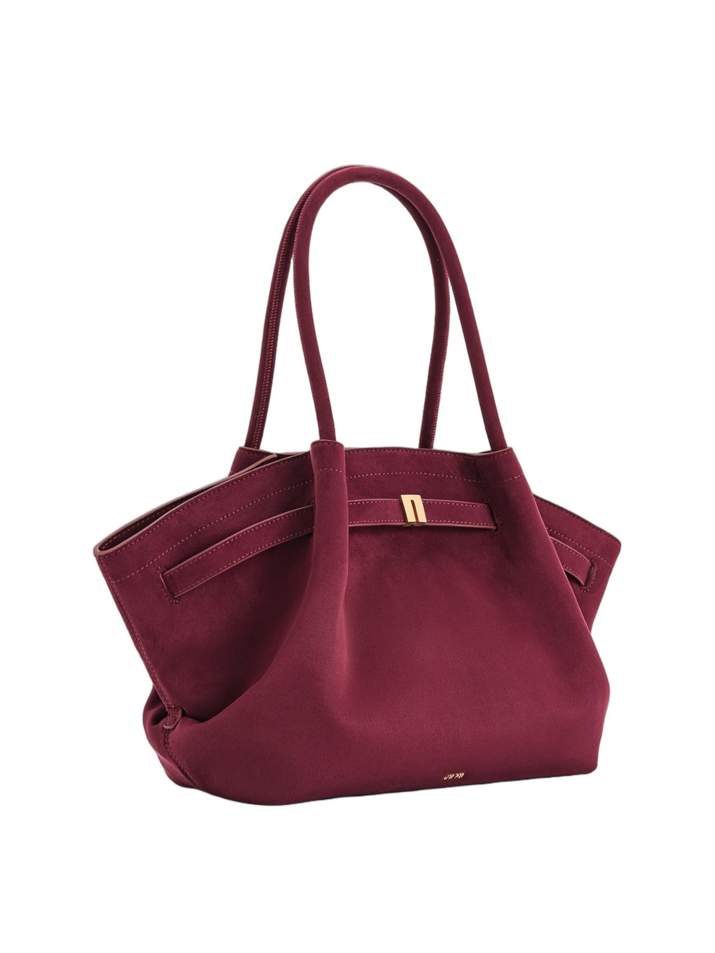 JW PEI Shopper 'JW PEI Cabas Hana Medium Effet Suédé Claret' in Red