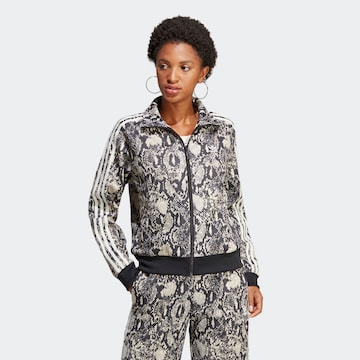 ADIDAS ORIGINALS Between-Season Jacket 'Python Allover Print' in Black: front