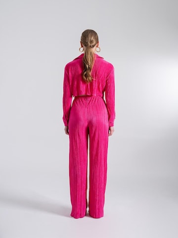 HOLLY LOLLY Zvonové kalhoty Kalhoty – pink