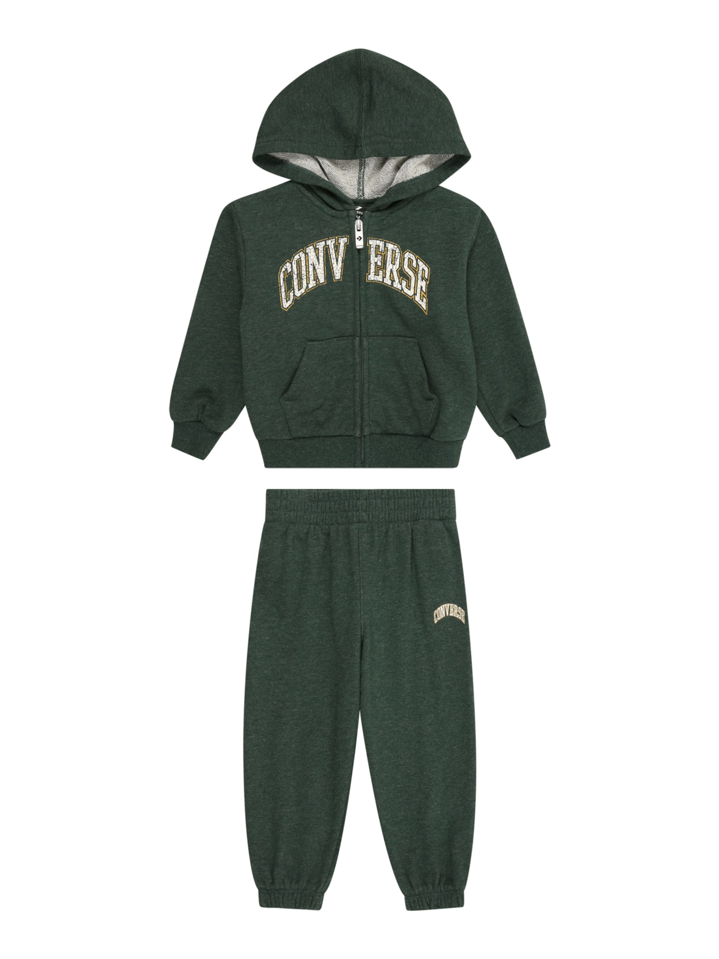CONVERSE Jogginganzug 'HERITAGE' in Grün: Vorderseite