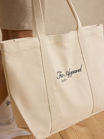DAN FOX APPAREL Shopper táska 'Joris' - fehér