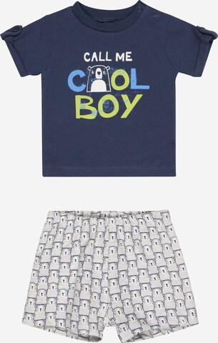 JACKY - Pijama 'COOL BEAR' en azul: frente