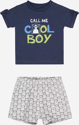 JACKY - Pijama 'COOL BEAR' em azul: frente