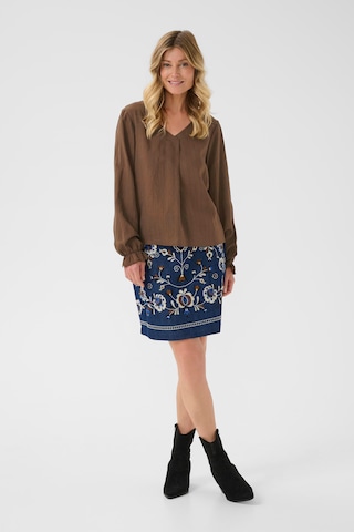 Chemisier ' CRBetina' Cream en marron