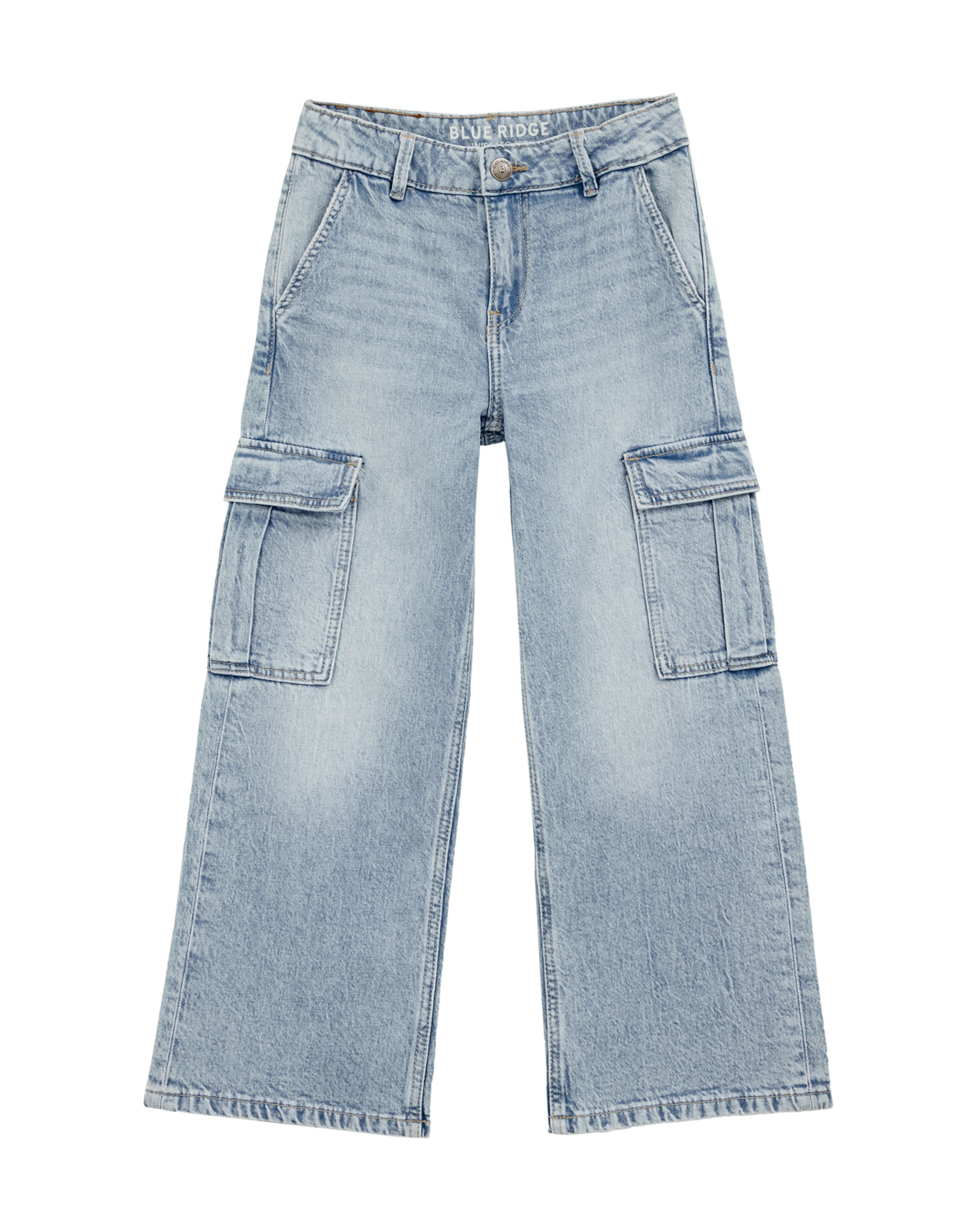 WE Fashion Loosefit Jeans in Blauw: voorkant