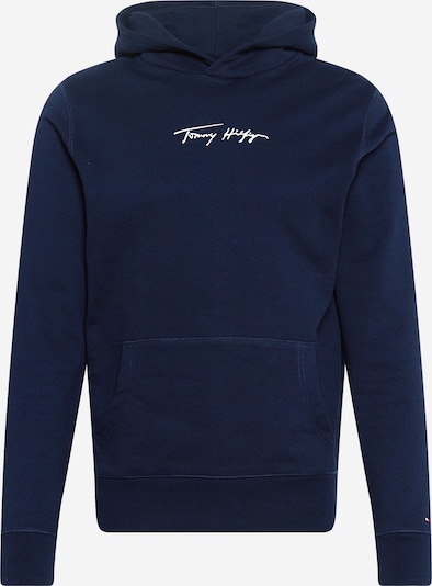 TOMMY HILFIGER Sweatshirt in nachtblau / weiß, Produktansicht