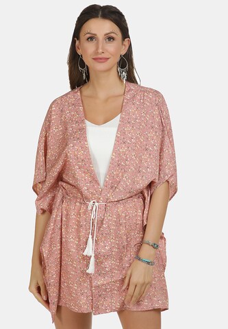 usha FESTIVAL Kimono in Roze: voorkant