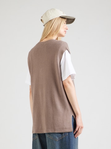 VILA Sweater 'VICHELLE' in Brown