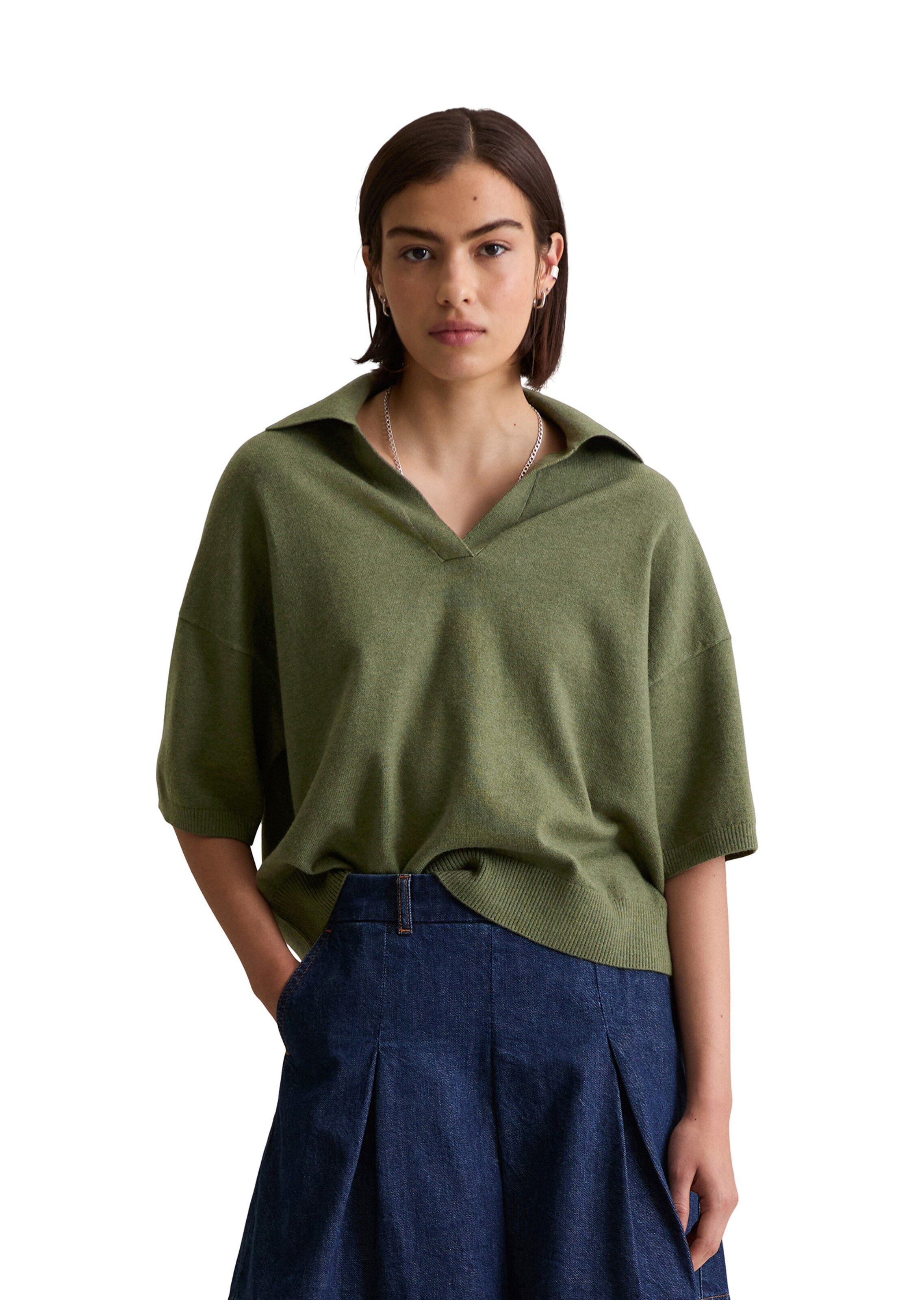 Marc O'Polo DENIM Shirt in Green: front