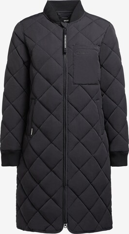 khujo Between-Seasons Coat in Black: front