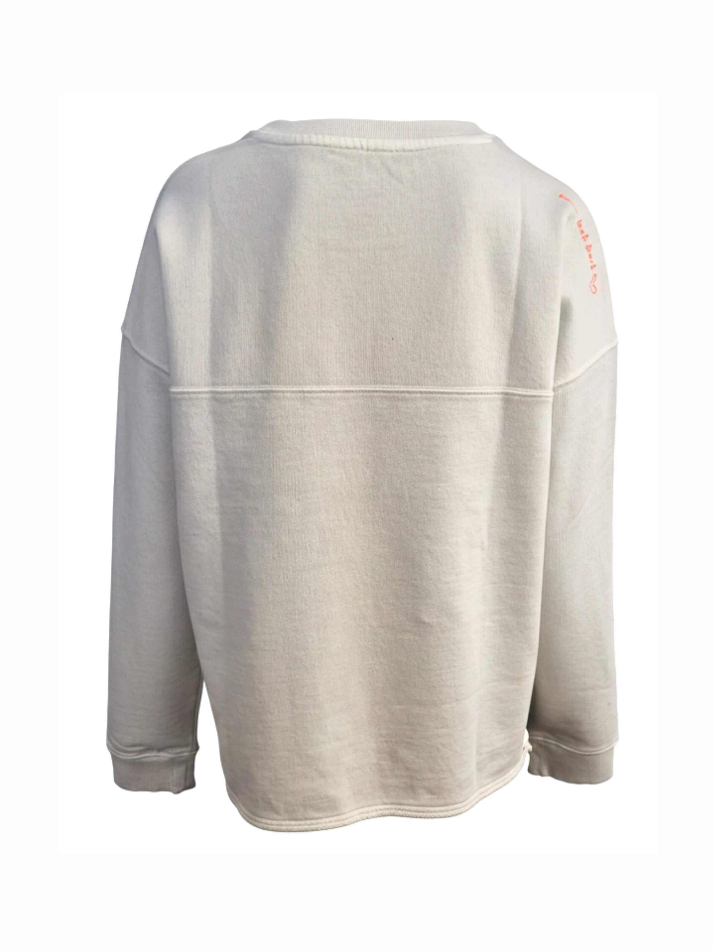 LIKS. Munich Sweatshirt 'Sweatshirt mit Stickerei Keep the Feeling Bio Baumwolle - SelinaC'‌‌‌‌ in Beige