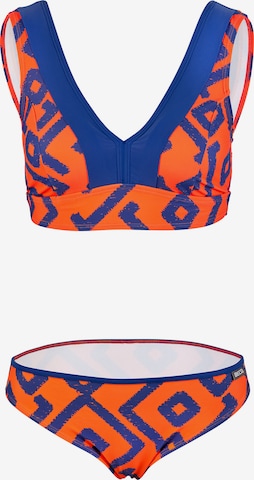 BECO the world of aquasports Bikini 'Inka Graphic' in Orange: Vorderseite