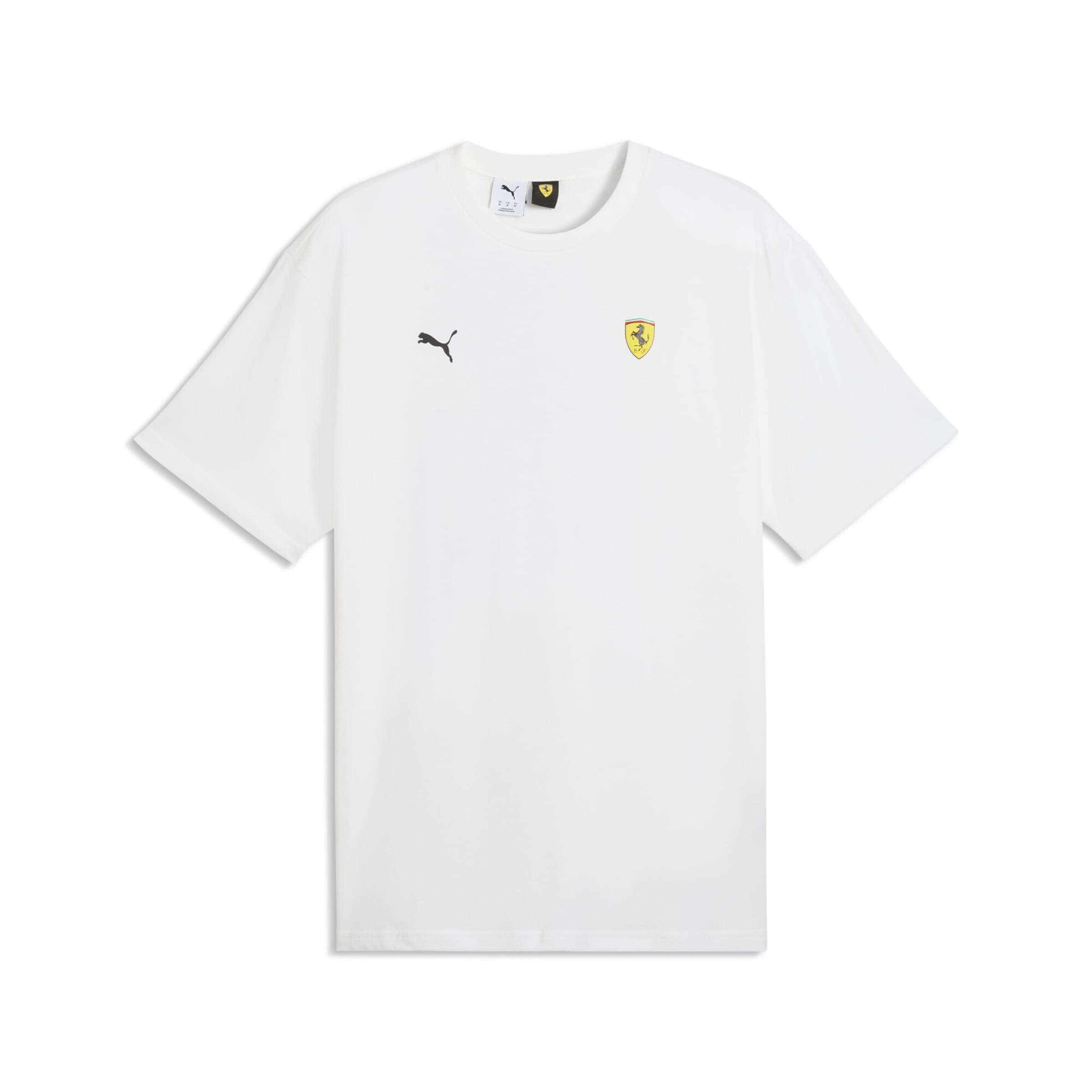 T-Shirt fonctionnel 'Ferrari Graphic ' PUMA en blanc : devant