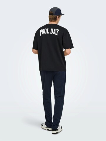 Only & Sons - Slimfit Pantalón plisado 'ONSLINUS' en azul