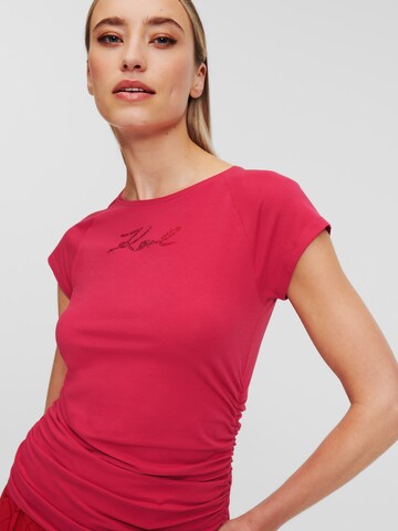 T-shirt Karl Lagerfeld en rouge