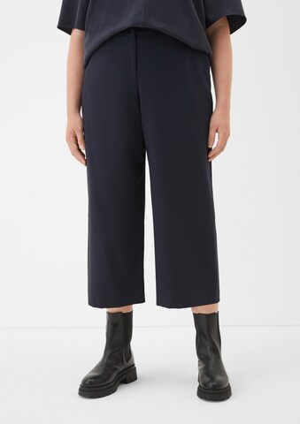 TRIANGLE Wide leg Pants in Blue: front