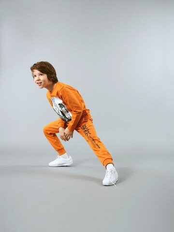 NAME IT Sweatshirt 'STOBIAS' in Orange