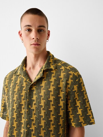 BershkaComfort Fit Košulja - bež boja