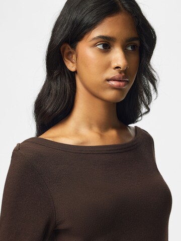 PIECES Shirt 'PCSof' in Braun