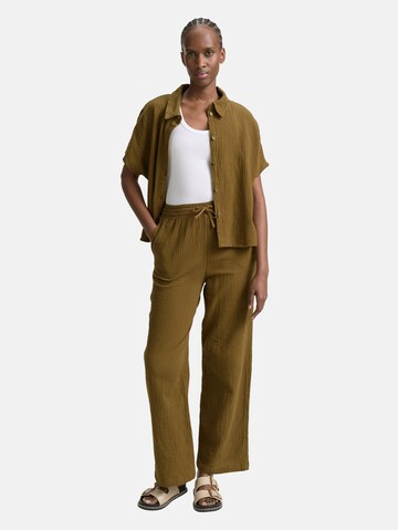 TOM TAILOR DENIM Wide leg Broek in Groen