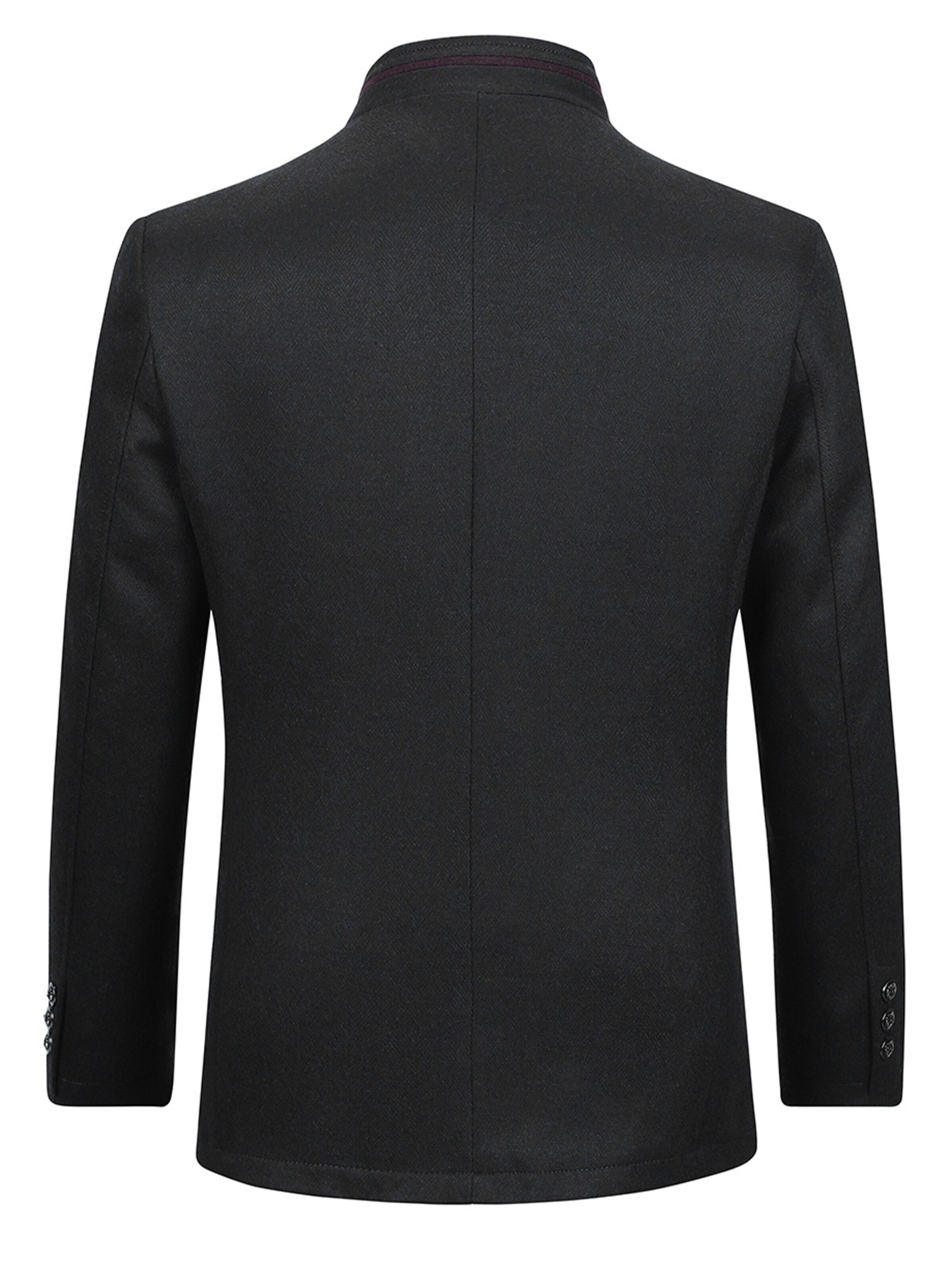 ALLTHEMEN Winter Coat 'Eiskante' in Black